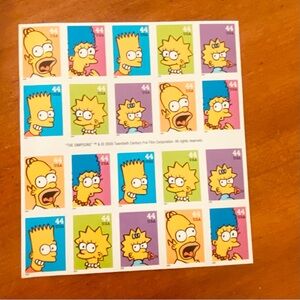 The Simpsons Character Postage Stamps - 2009